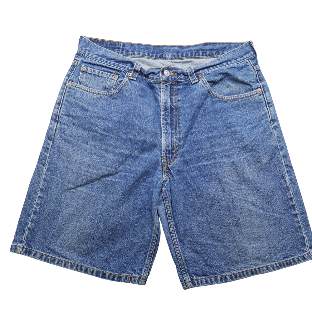 Vintage Levi's 550 Denim Shorts Mens 36 Relaxed Fit Blue Jean Y2K 90s USA